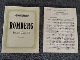 Romberg 3 Sonaten op 43 2 Violoncelli Noten