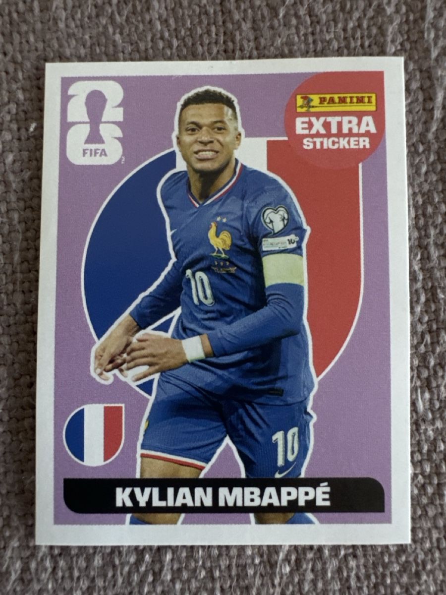 Panini Carte collezionabili: WM 2026 extra Sticker Kylian Mbappé Pink – Nuovo (secondo la descrizione) da Zürich venduto da Stg7 1
