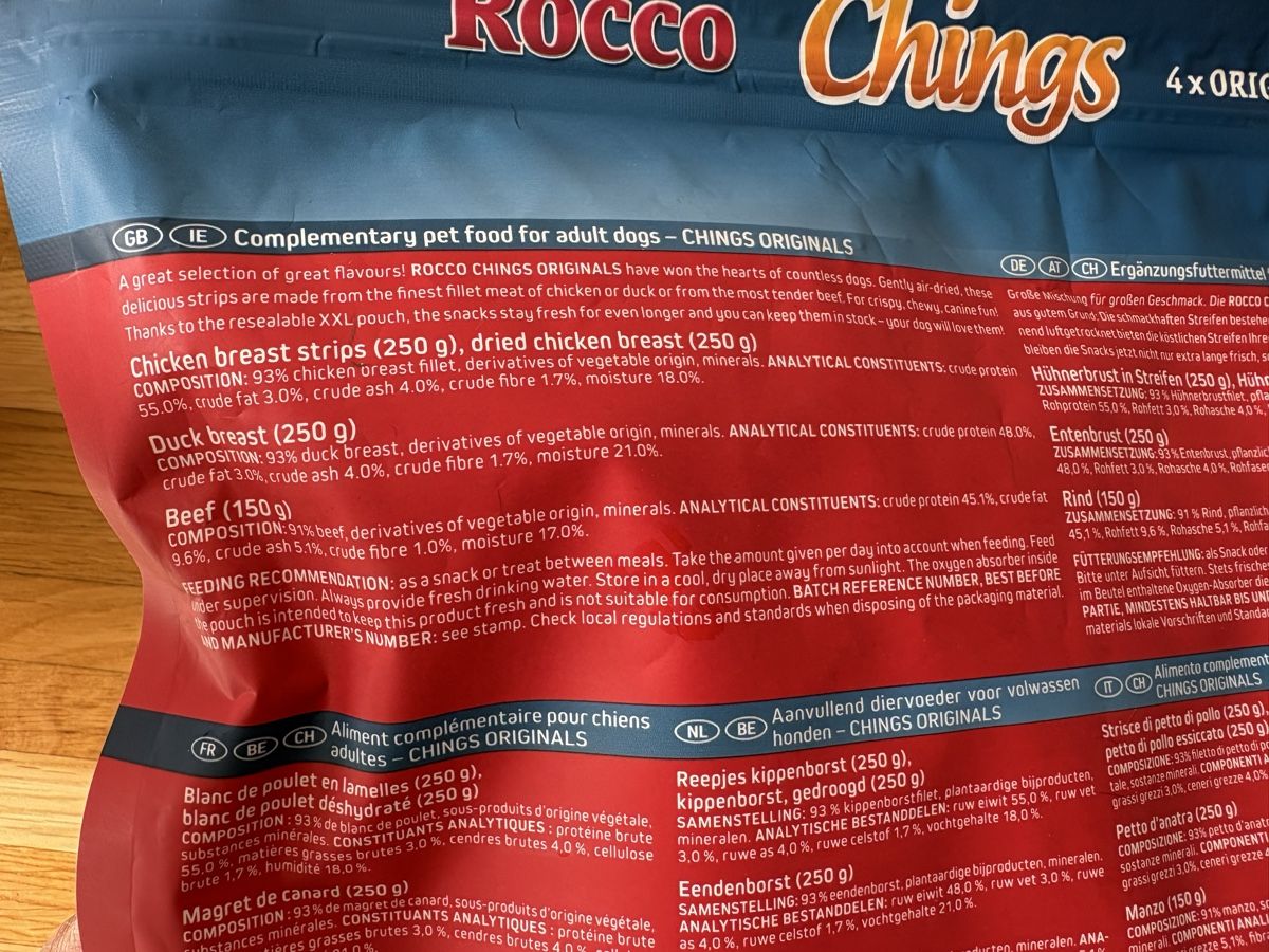 Mangimi: Rocco Chings XXL Hundesnack – Nuovo e nell'imballaggio originale da Rieden AG venduto da Tantan_M 1