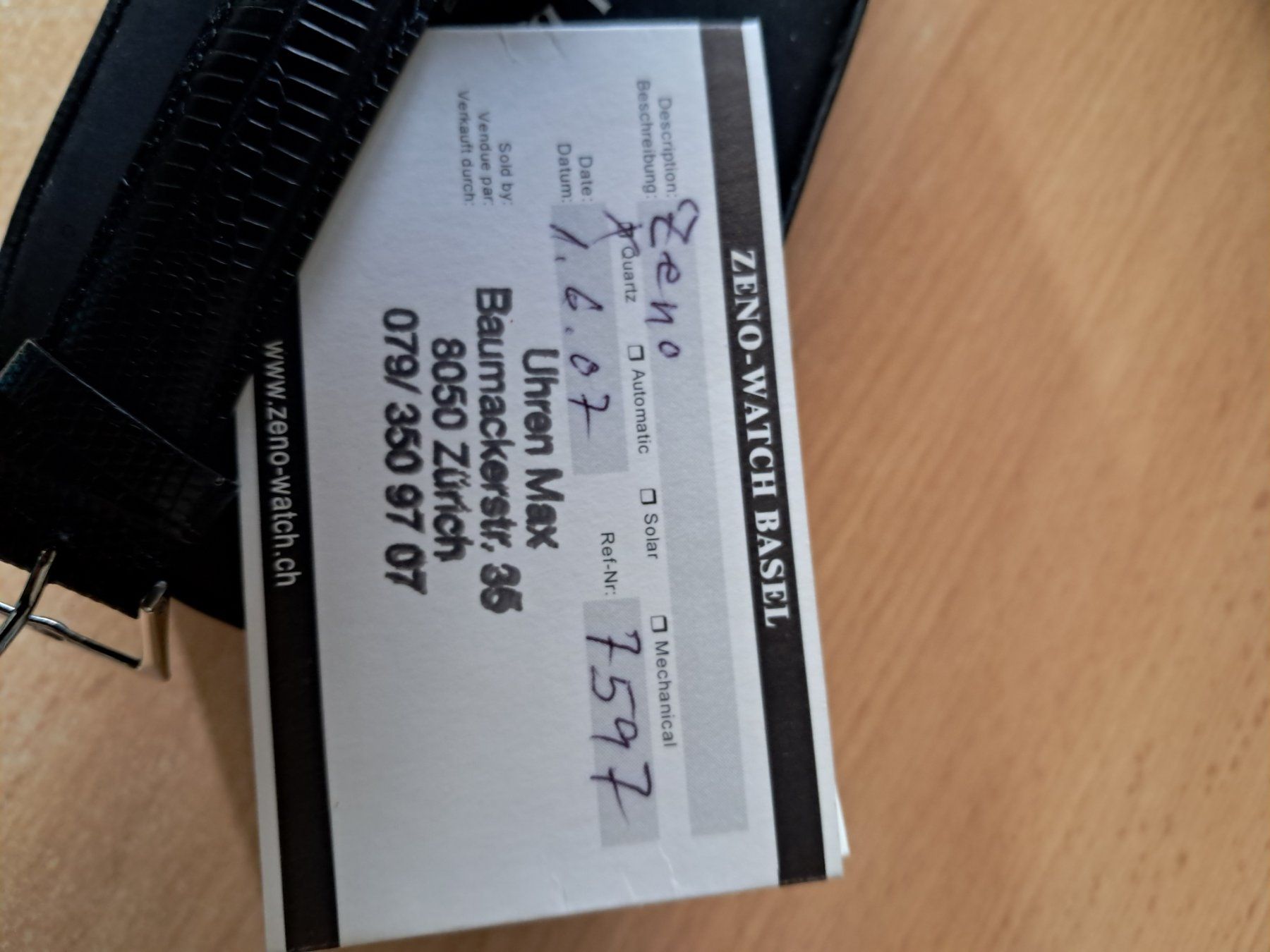 Zeno Uhren: ZENO Uhr /NEU – Neu und originalverpackt aus Glattbrugg von mah_c5jk 2