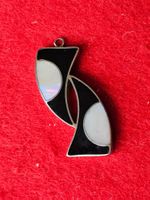 Mexikanische Anhänger Abalone Vintage Alpaka Schmuck