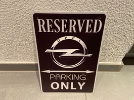 METALL OPEL Fans PARKING ONLY Schild %%%NEU