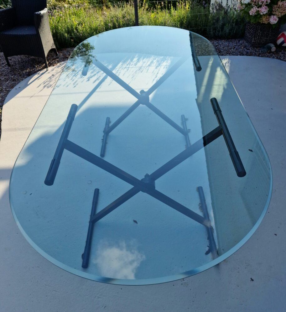 Piatti di portata: Massive Tischplatte aus Glas – Usato da Winkel venduto da MMM666 1