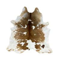 echtes Kuhfell Teppich Brown/white