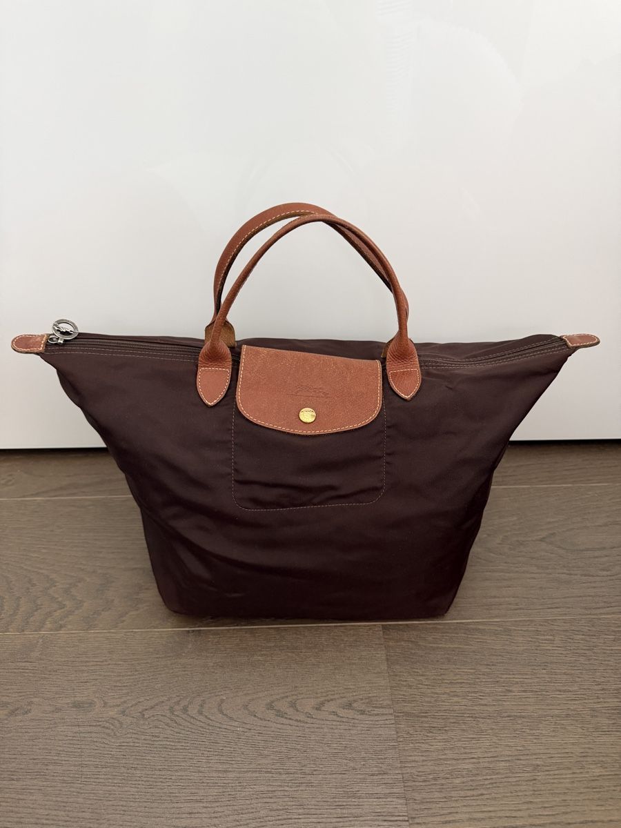 Longchamp Taschen für Damen: Longchamp Le Pliage Handtasche "M" in braun – Gebraucht aus Grenchen von servet.t 1