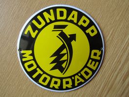 Emaille - Schild Zundapp Motorräder