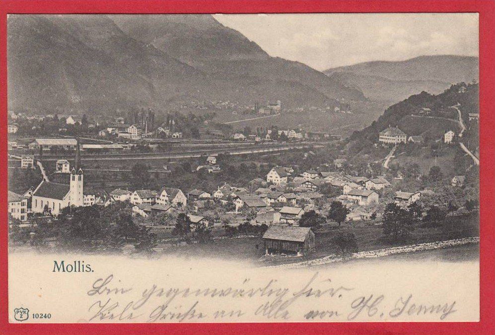 Cartoline postali: MOLLIS, LICHTDRUCK 1904 – Usato da Grüningen venduto da Kartenlaube