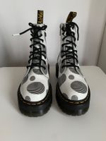 Dr. Martens: weiss gemusterte Jadon Boots, 39