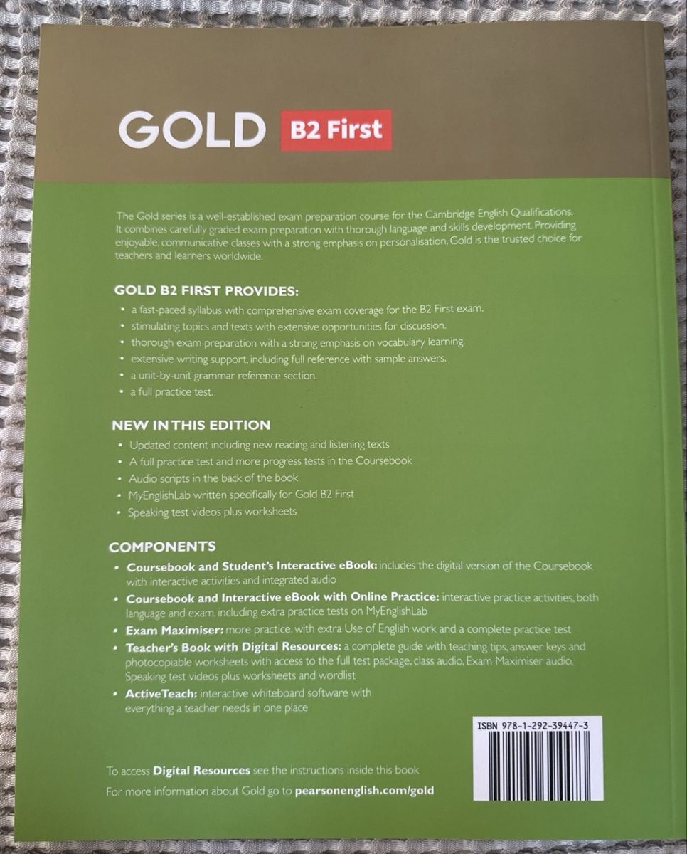 Libri: Lehrbuch Gold B2 First Pearson mit Online Practice neu – Nuovo (secondo la descrizione) da Luzern venduto da roj_x9lc 1