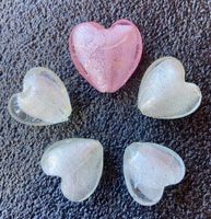 Glasperlen*Herzli *Mix*Gelocht*Neu*