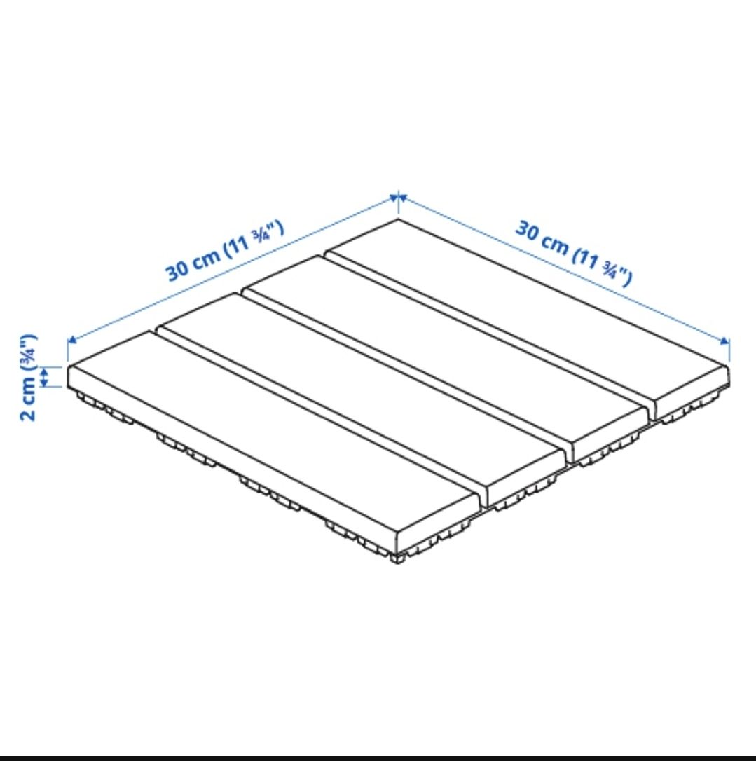 Ikea Bodenbeläge: Klickfliesen Balkon – Gebraucht aus Oberwil b. Büren von tam_t95r 2
