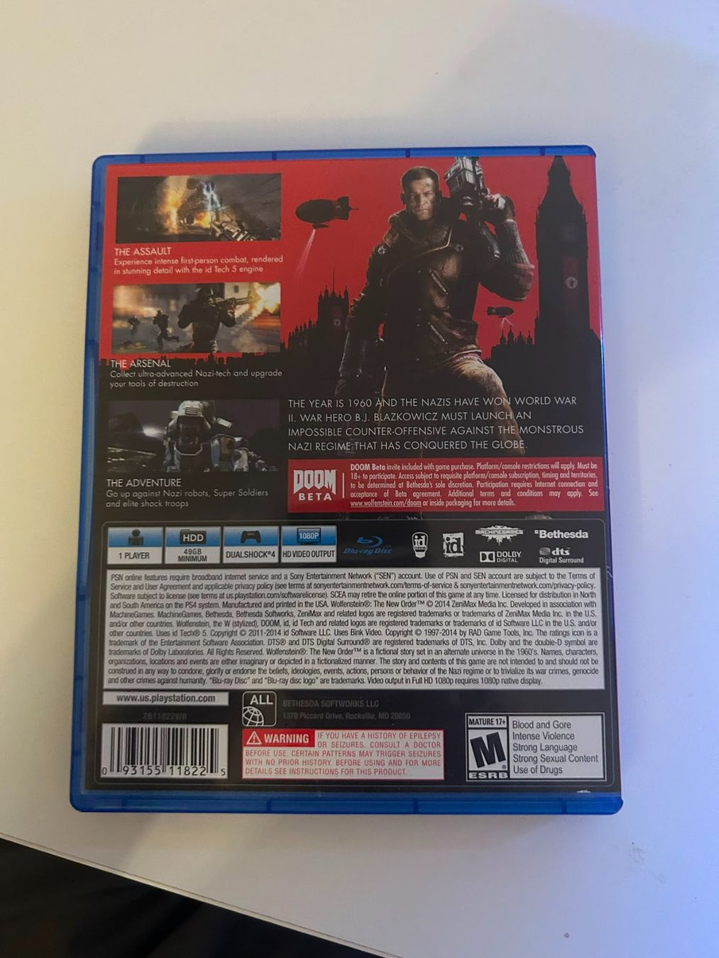 Giochi: Wolfenstein The New Order - PS4 – Nuovo (secondo la descrizione) da Madetswil venduto da Luck_4_Ever 2