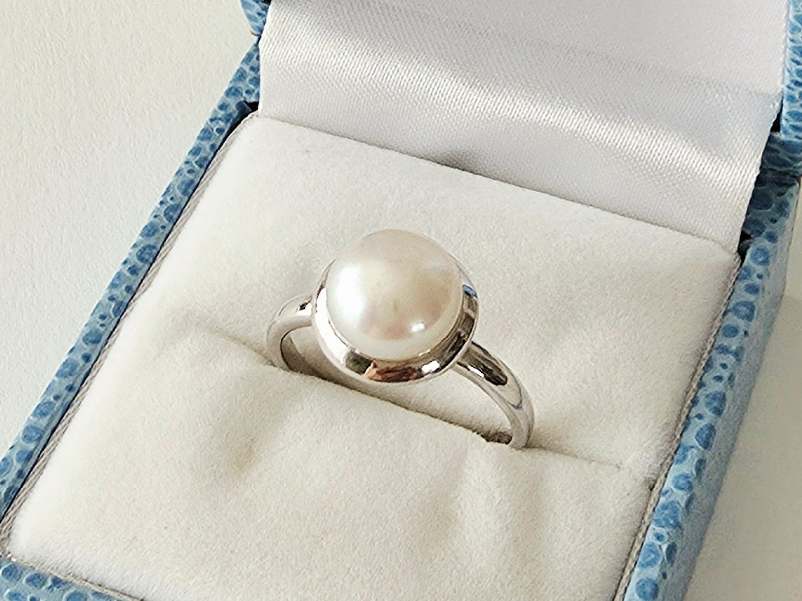 Ringe: Moderner Silber (925) Perlenring - Neu – Neu und originalverpackt aus Uetikon am See von Coralreef 4
