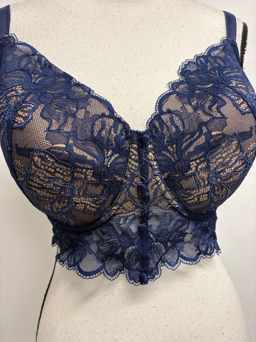 Beldona Altra biancheria intima: Beldona blauer Spitzen BH, Grösse 75F – Nuovo (secondo la descrizione) da Regensdorf venduto da secondchancefashion 2