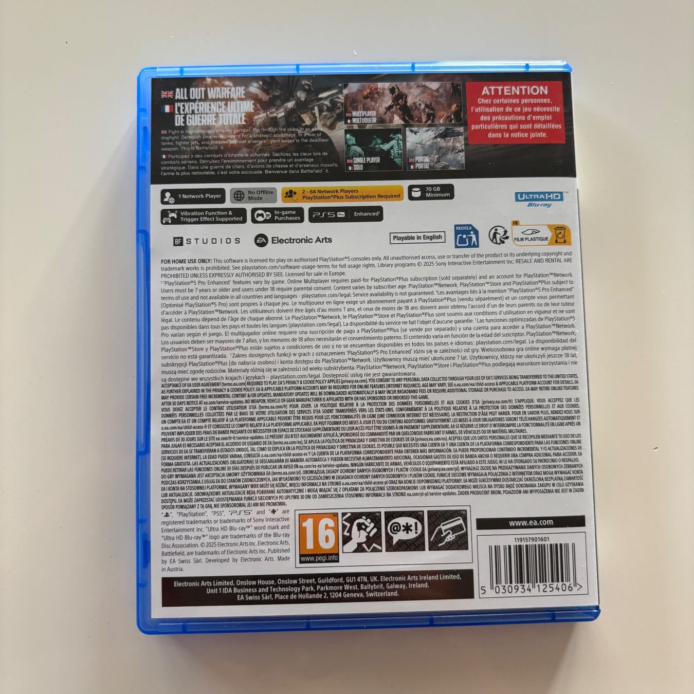 Giochi: Battlefield 6 PS5 – Usato da Lausanne venduto da umbro1893 1