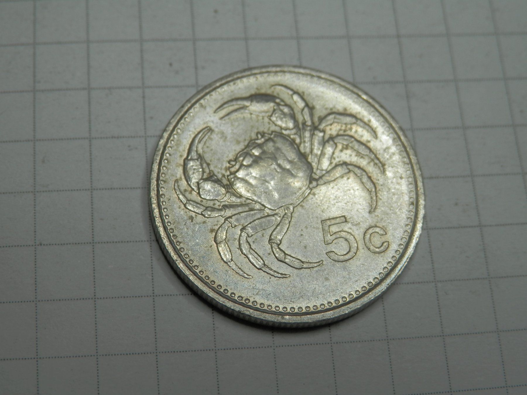 Alle Münzen: Malta 5 Cent, 1986 – Gebraucht aus Weiach von weiach81