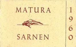 Maturakarte Sarnen 1960