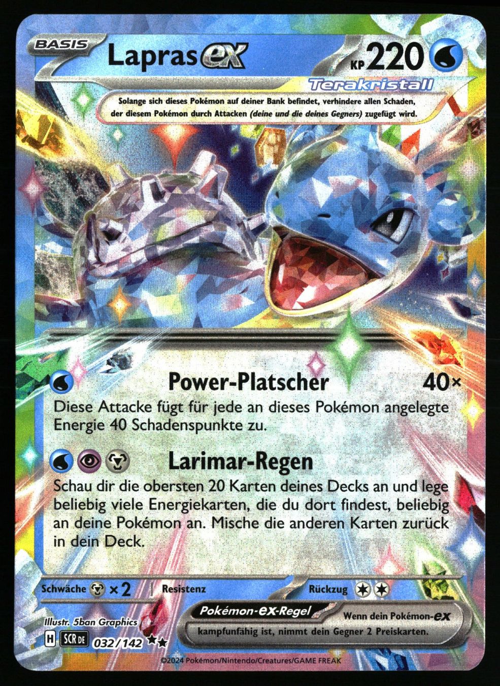 Pokémon Sammelbilder & Trading cards: Lapras ex #32 Stellarkrone – Gebraucht aus Feuerthalen von Plazatoys