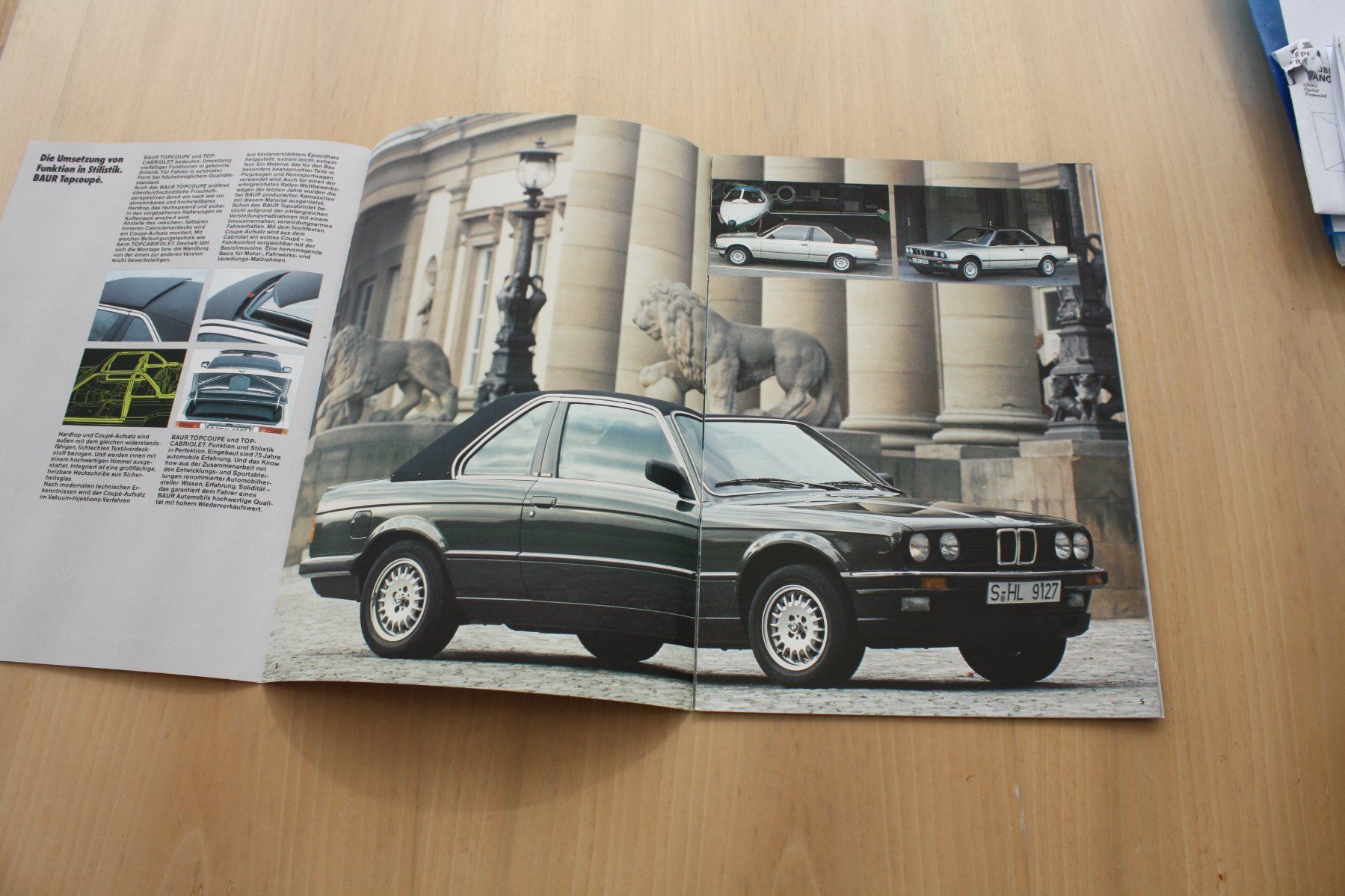 BMW Documenti: BMW Baur 320i Top Cabrio Prospekt – Usato da Wikon venduto da erwin400 1