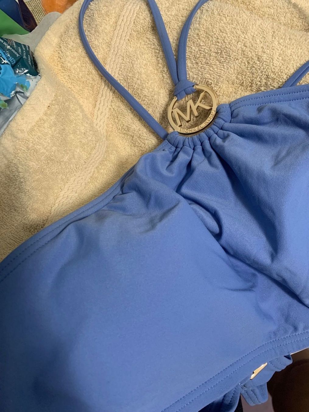 Costumi da bagno & Bikini: Badeanzug blau, original, Michael Kors. – Usato da Zell LU venduto da AliAli24 3