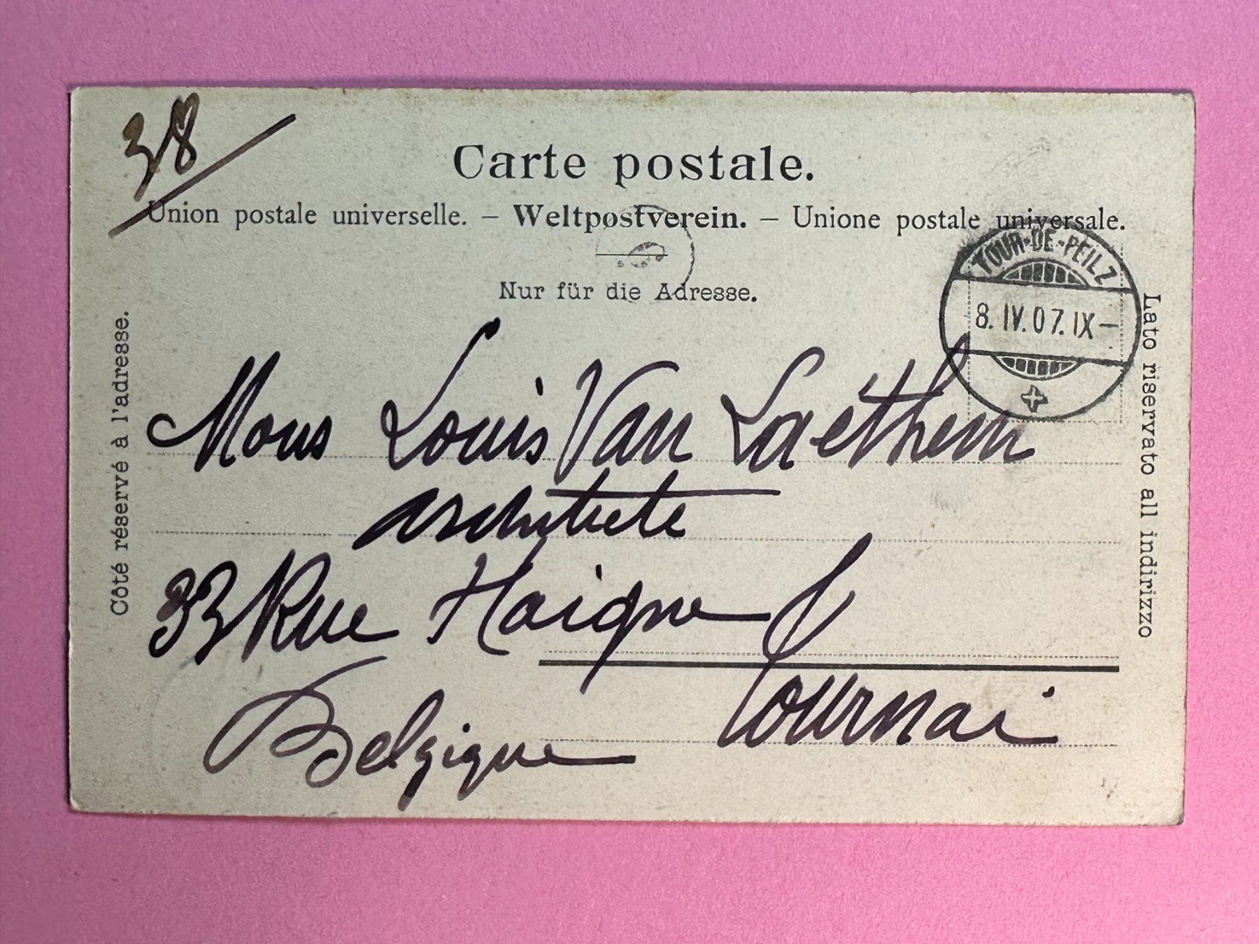 Cartoline postali: Chemin de fer Bex-Gryon-Villars - 1907 – Usato da Steg VS venduto da danwer74 1