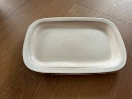 Servierplatte/ Fleischplatte Steinzeug Oktavia 26x18 cm