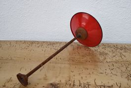AnNo2a Lampe Alte Emaille Lampe/Hof Lampe/ Bauernhof