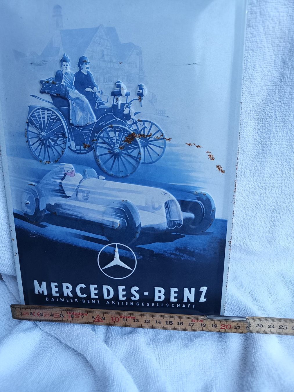 Mercedes-Benz Schilder: Blechschild Mercedes- Benz / Daimler – Gebraucht aus Oberegg von 19franzi94 5