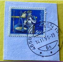 Nr.854 mit Stempelt Käser Daniken(So)   