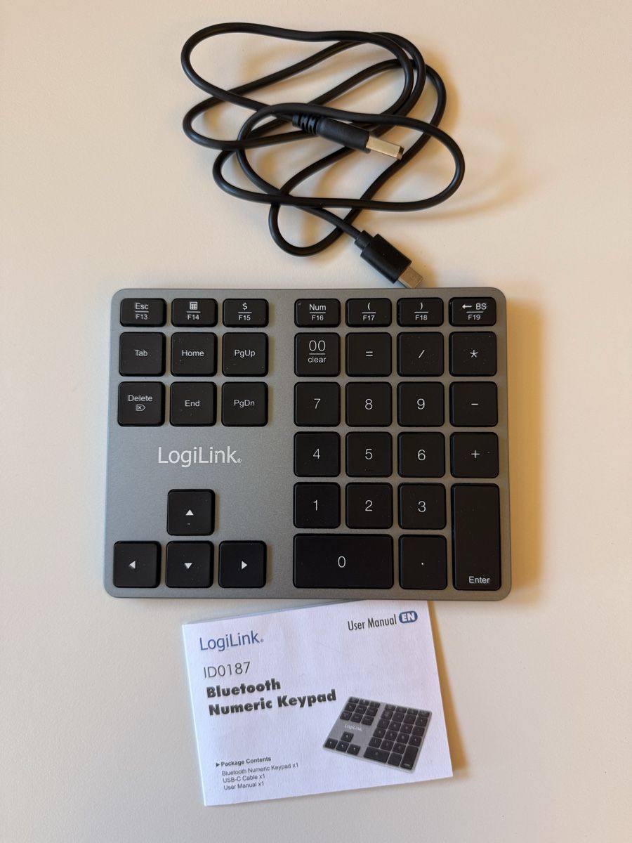 Logitech Tastaturen: Neuwertiges LogiLink ID0187 Bluetooth Numeric Keypad – Gebraucht aus Widen von Mpopeye