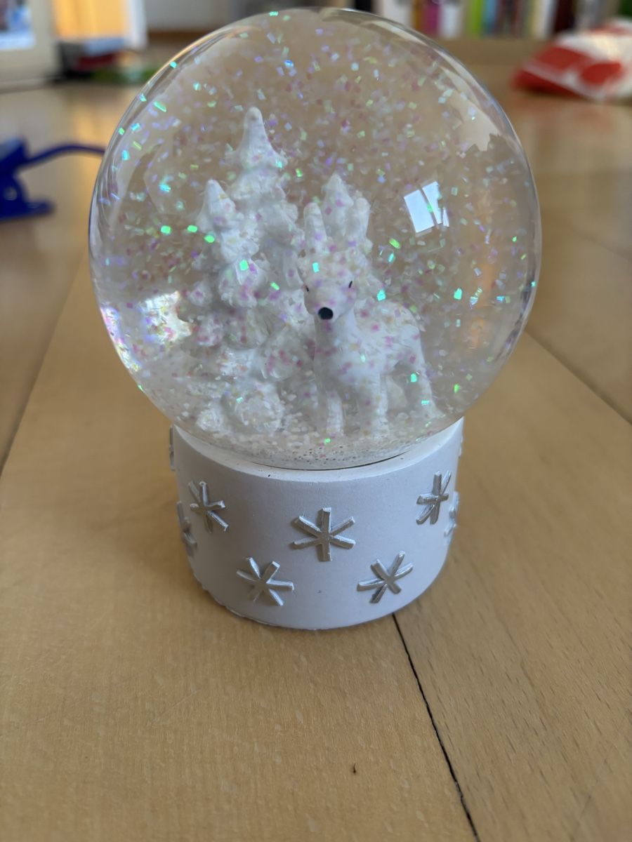 Tutte le decorazioni: Zauberhafte Schneekugel mit Glitzer - Winterdeko – Usato da Fribourg venduto da SaskiaD. 1