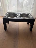 Futternapf höhenverstellbar mit 2 Näpfen (42 x 23 cm)