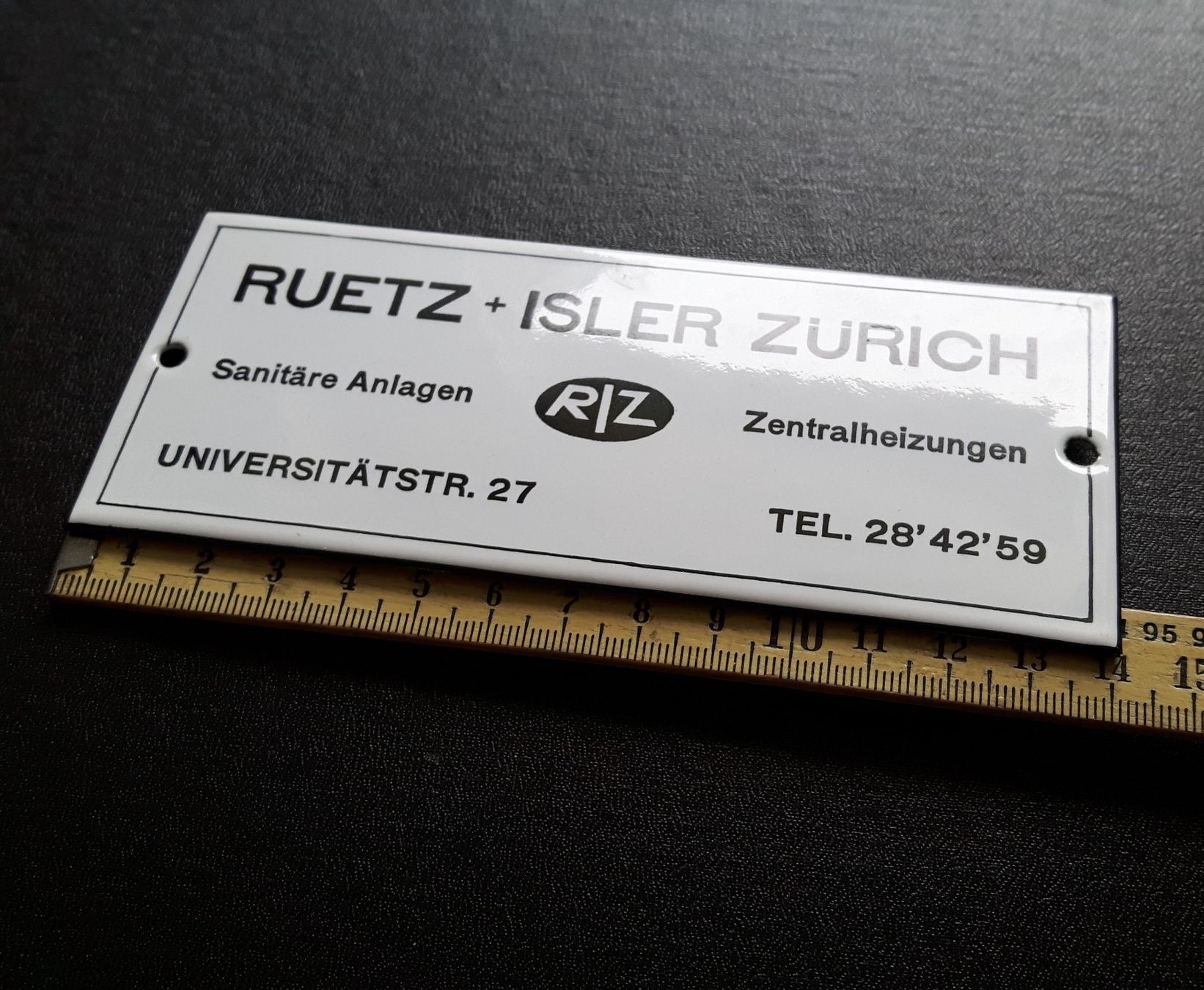 Schilder: RUETZ + ISLER ZÜRICH – Gebraucht aus Zürich von  1
