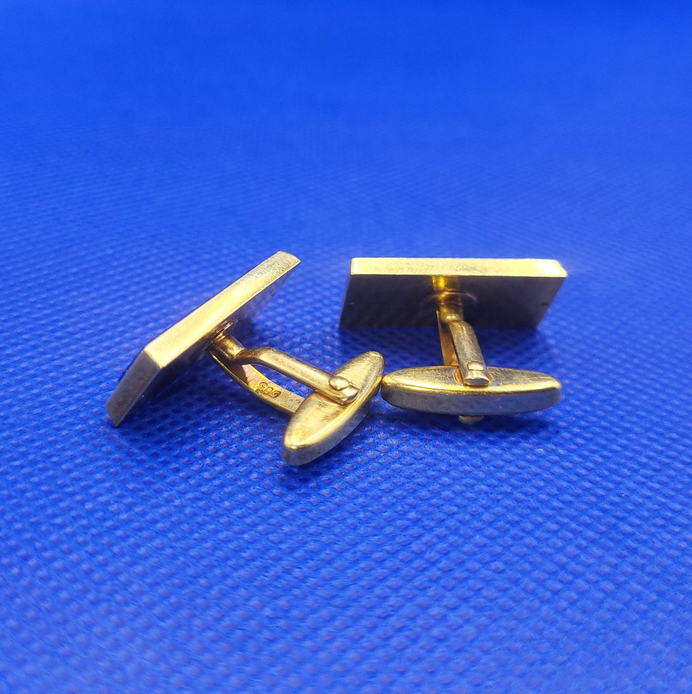 Gemelli: Massiv Gold 585 Manschettenknöpfe Mit Lapislazuli – Usato da Wald ZH venduto da Aniade 5