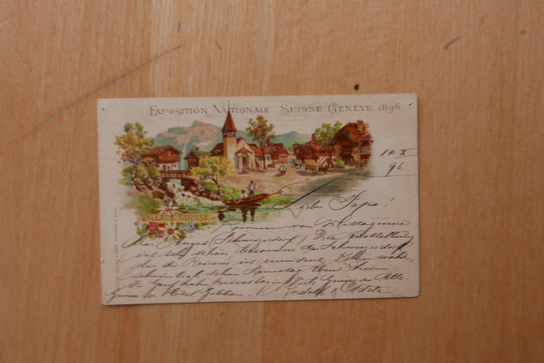 Ansichtskarten: A.K.  Genève  1896 – Gebraucht aus Rotkreuz von nigal