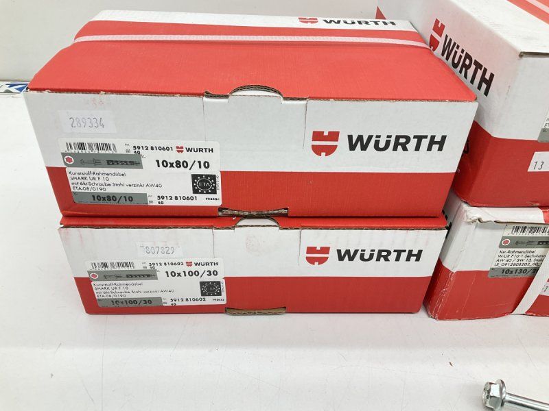 Würth Tutti gli attrezzi: 200 Kunststoffrahmendübel mit 6 eckigen Schrauben – Nuovo e nell'imballaggio originale da Kehrsatz venduto da rabrovo56 1