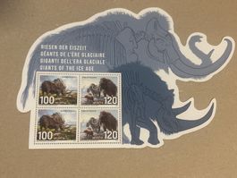 Sonderbriefmarke "Riesen der Eiszeit" 2024, neuwertig