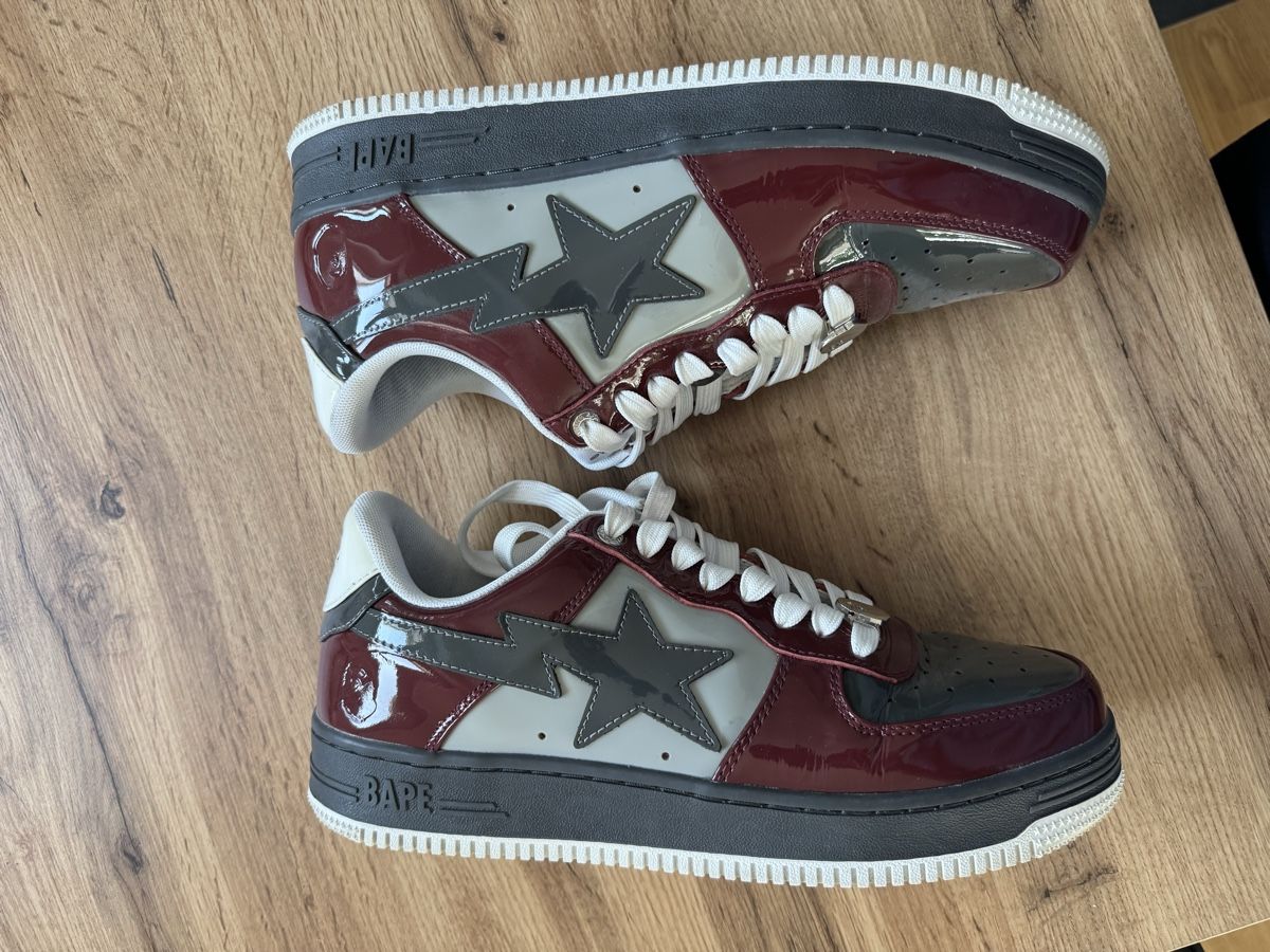 Bape Scarpe da uomo: A Bathing Ape BAPE Sta Rot/Grau – Usato da Zollikofen venduto da SeanMatti 4