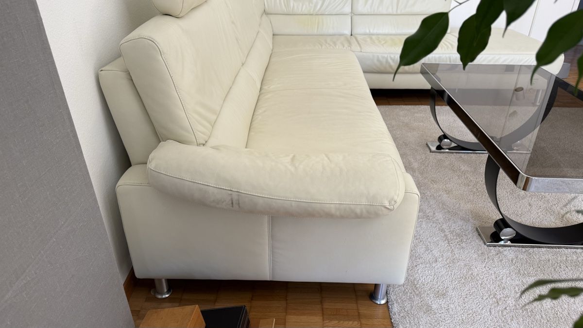 Divani: Retro Ecksofa Leder weiss – Usato da Zürich venduto da mar_bv8n 3
