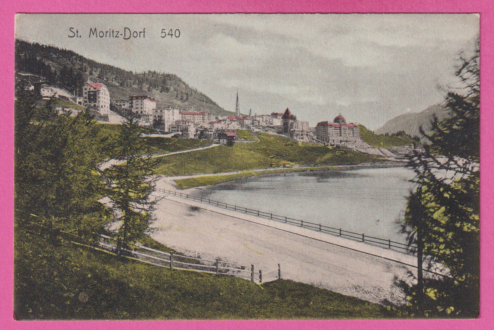 Cartoline postali: St. Moritz Dorf – Usato da Einsiedeln venduto da dillie