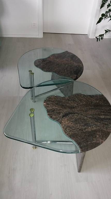Tische: Salontisch Granit Paradiso Glas – Gebraucht aus Istighofen von Ebi.88