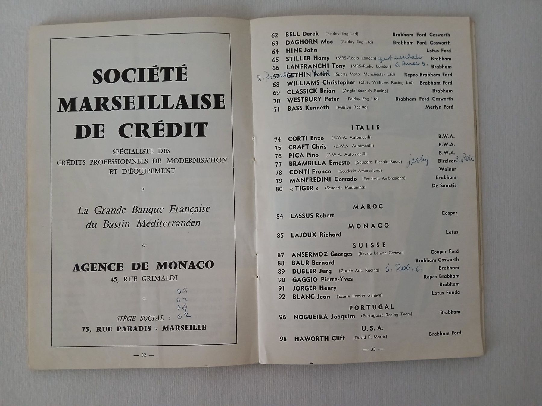 Riviste & Magazine: Programmheft Formel 1; GP Monaco 1967 – Usato da Aarburg venduto da Hktm 4