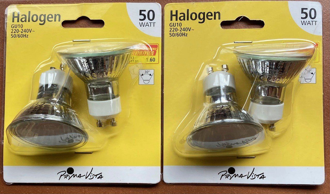 Lampen: GU10 Halogenlampe - Halogenspots – Neu und originalverpackt aus Orselina von Vrenegonde 2