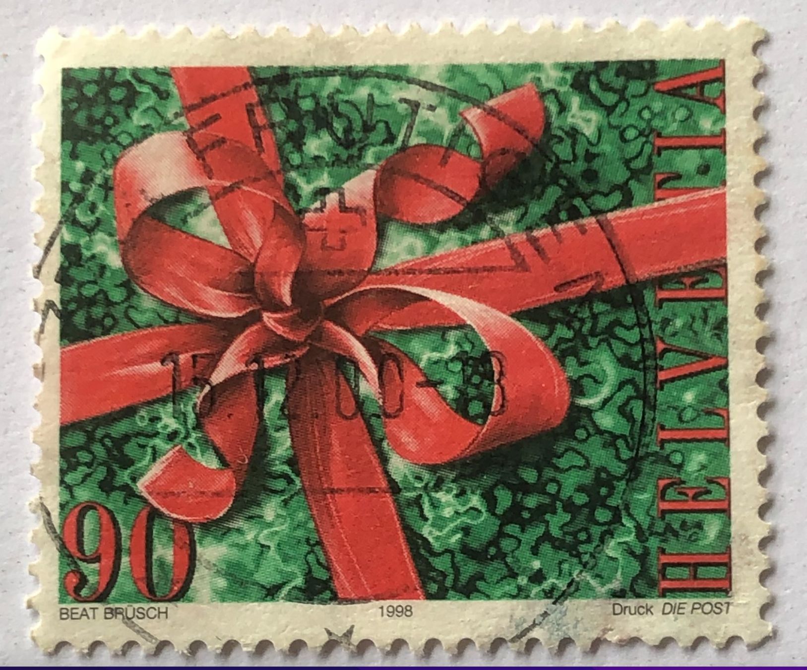 Alle Briefmarken: Nr.962 Weihnachtsmakke GESTEMPELT 1998   – Gebraucht aus Aarau von Billa007