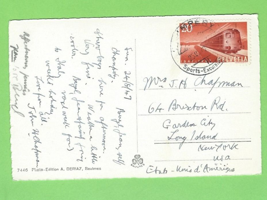 Cartoline postali: Champéry – Usato da Zürich venduto da t24_de 1