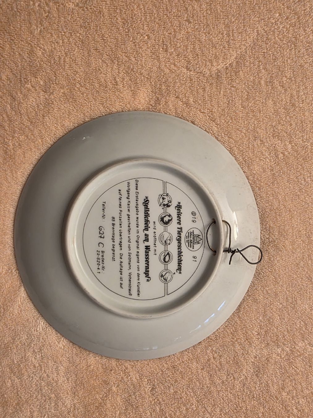 Piatti: Wandteller "Stelldichein am Wassernapf" – Usato da Dietlikon venduto da Audipower1981 1