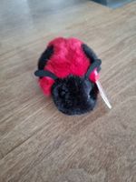 Plüsch Marienkäfer rot schwarz