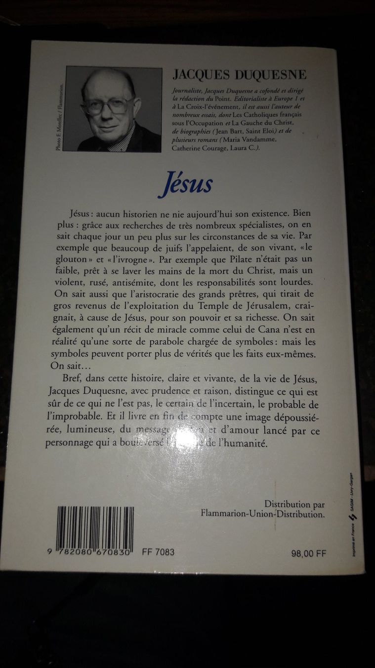 Bücher: Jesus Jacques duquesne – Gebraucht aus Laufen von Mann455 2