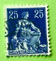  Nr.109 Sitzende Helvetia mit Schwert GESTEMPELT  