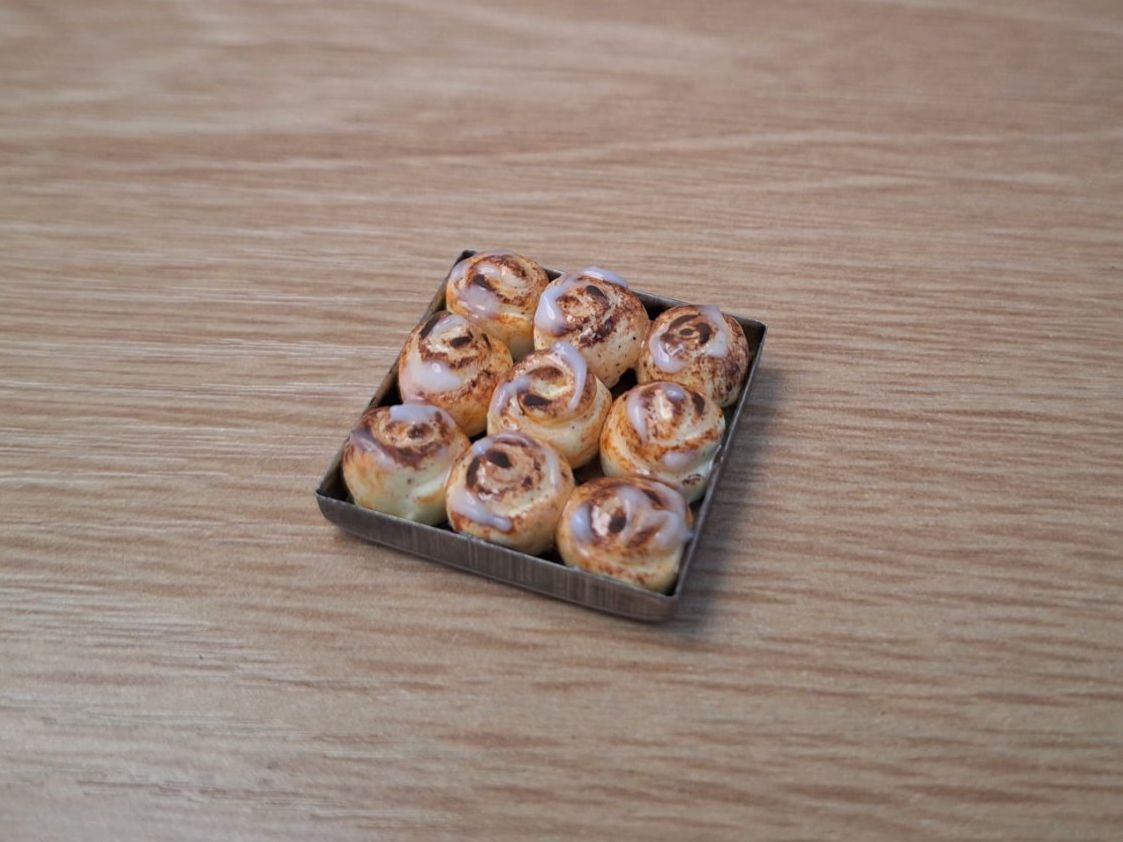Puppenhäuser & -möbel: Handmade Zimtschnecken Backblech – Neu (gemäss Beschreibung) aus Zürich von HandmadeTinyFood 2